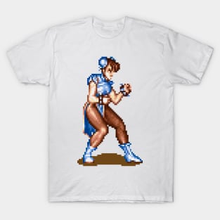 Chun-Li Fighting Sprite T-Shirt